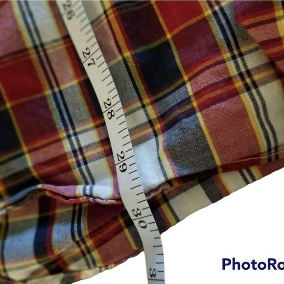 J. Crew Red and Blue Plaid Casual Button Down Shirt - Picture 5 of 10